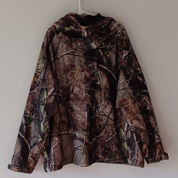 Realtree Scent Shield Camo Rain Blocker Coat Hooded Scent Blocker Hunting 2XL - Picture 13 of 16